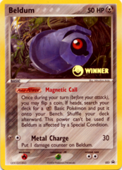 Beldum 022 Non-Holo WINNER Stamp Promo - 2004 Pokemon E-League